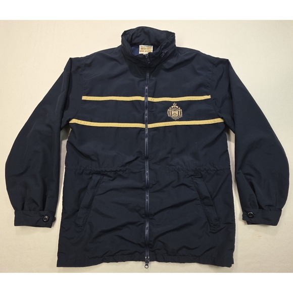 US Naval Academy Running‎ Jacket Mens M Midshipmen USNA USA Made Vintage - Picture 1 of 12